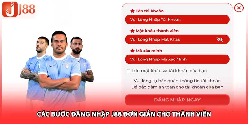 Các bước đăng nhập J88 đơn giản cho thành viên