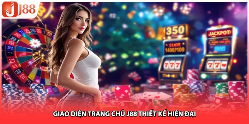 Giao diện trang chủ J88 thiết kế hiện đại