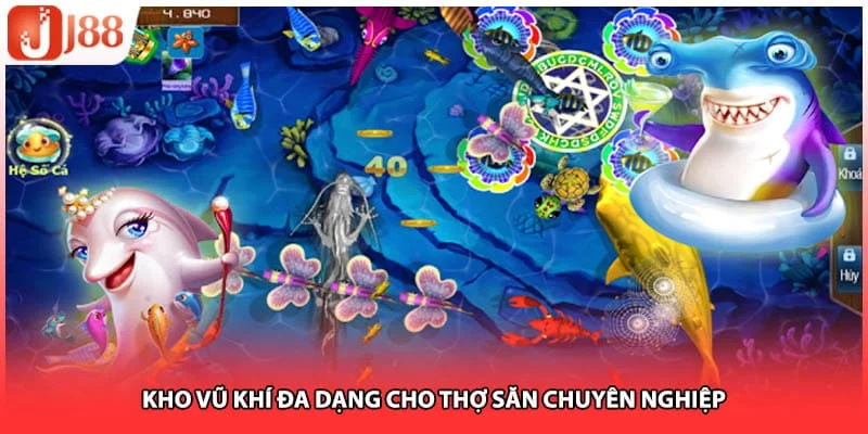 Kho vũ khí đa dạng cho thợ săn chuyên nghiệp